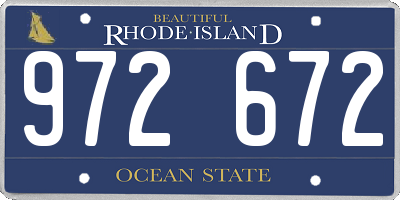 RI license plate 972672