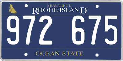 RI license plate 972675