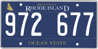 RI license plate 972677