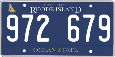 RI license plate 972679