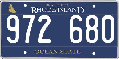 RI license plate 972680