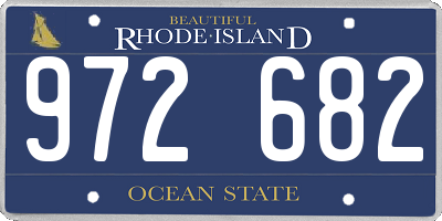 RI license plate 972682