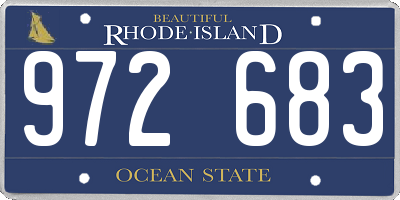 RI license plate 972683