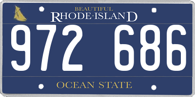 RI license plate 972686