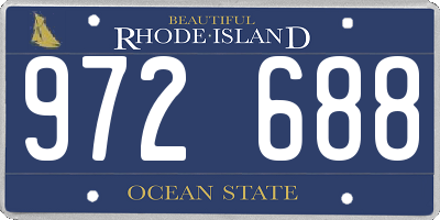 RI license plate 972688