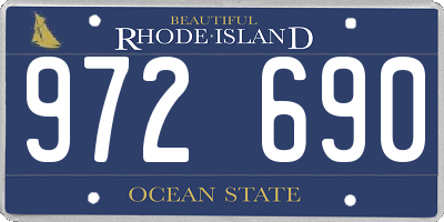 RI license plate 972690