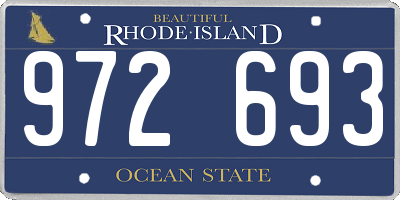 RI license plate 972693