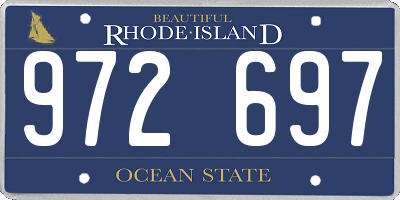 RI license plate 972697