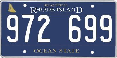 RI license plate 972699