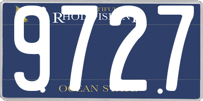 RI license plate 9727