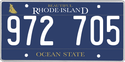 RI license plate 972705