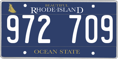 RI license plate 972709