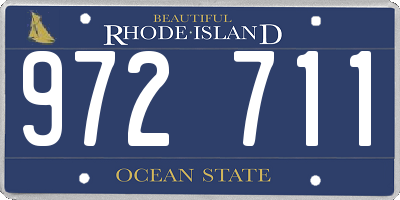 RI license plate 972711