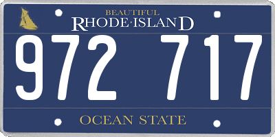 RI license plate 972717