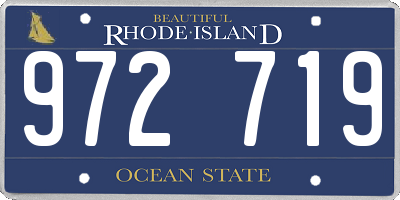 RI license plate 972719