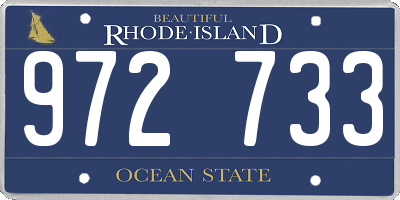 RI license plate 972733