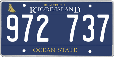 RI license plate 972737