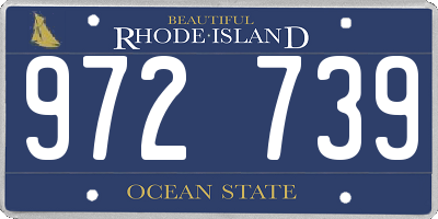 RI license plate 972739