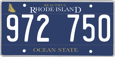 RI license plate 972750