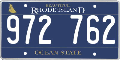 RI license plate 972762