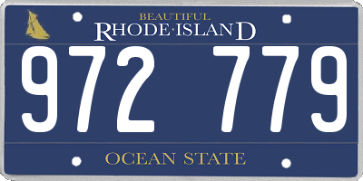 RI license plate 972779