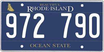 RI license plate 972790