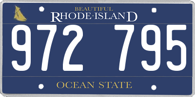 RI license plate 972795