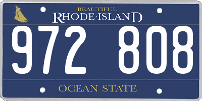 RI license plate 972808