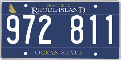 RI license plate 972811