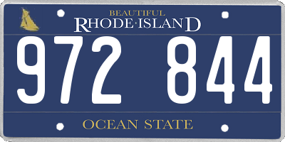 RI license plate 972844