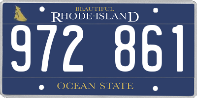 RI license plate 972861