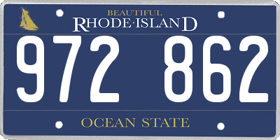 RI license plate 972862