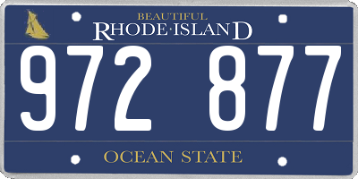 RI license plate 972877