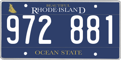 RI license plate 972881