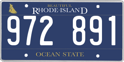 RI license plate 972891