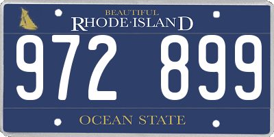 RI license plate 972899