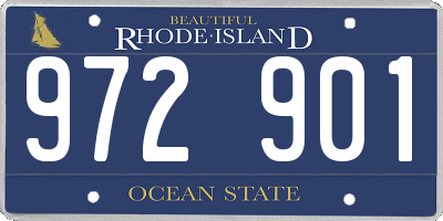 RI license plate 972901