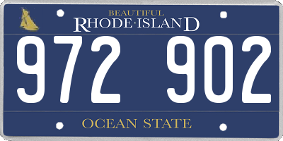RI license plate 972902