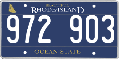 RI license plate 972903