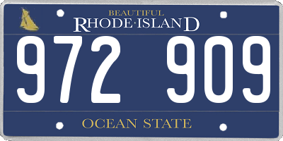 RI license plate 972909