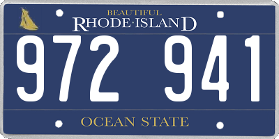 RI license plate 972941