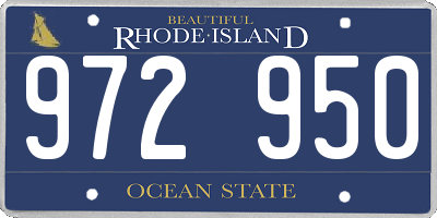 RI license plate 972950