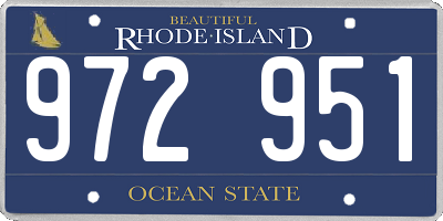 RI license plate 972951