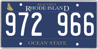 RI license plate 972966