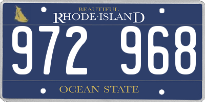RI license plate 972968