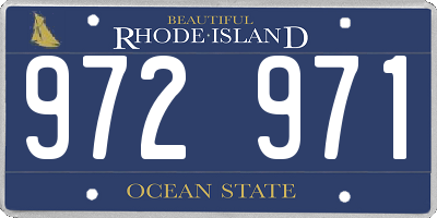 RI license plate 972971