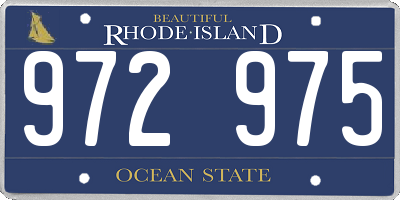 RI license plate 972975