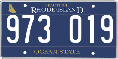 RI license plate 973019