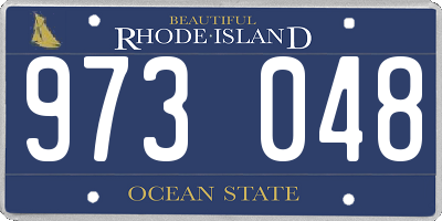 RI license plate 973048