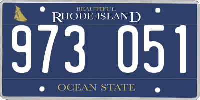 RI license plate 973051